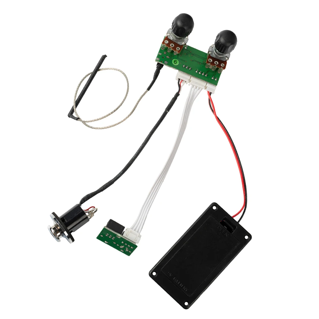 

Ukulele Pickup Amplifier Tone w/ 3.5mm Jack Cable for Electrical Ukulele