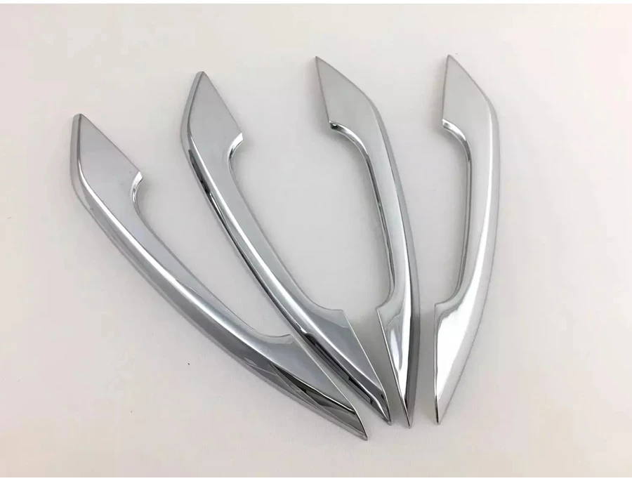 Яркая серебристая боковая дверная ручка Чаша с ручкой панель формовочная крышка