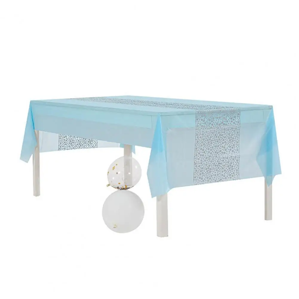 

Tablecloth PEVA Holiday Tablecloth Wide Application Easy to Use Unique Beautiful Wave Point Pattern Tablecloth
