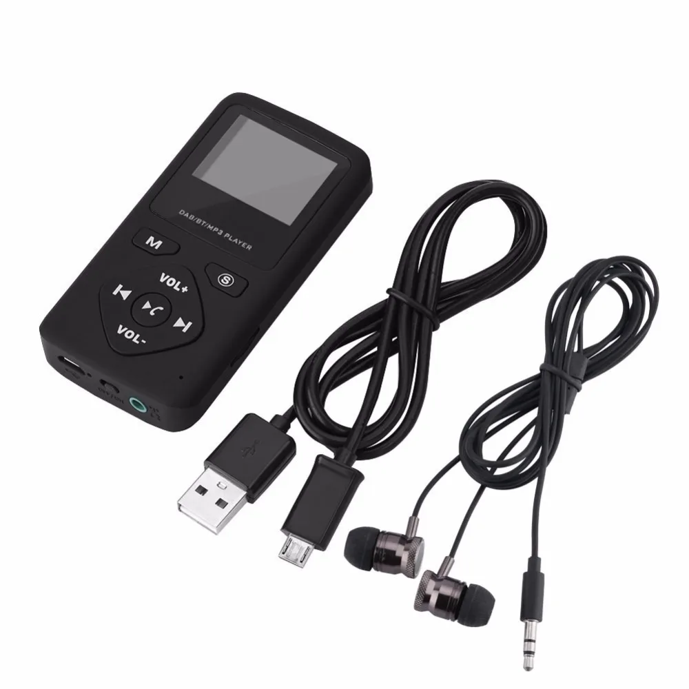 Портативный карманный цифровой радиоприемник DAB/DAB + Bluetooth 4 0 ЖК-экран плееры с