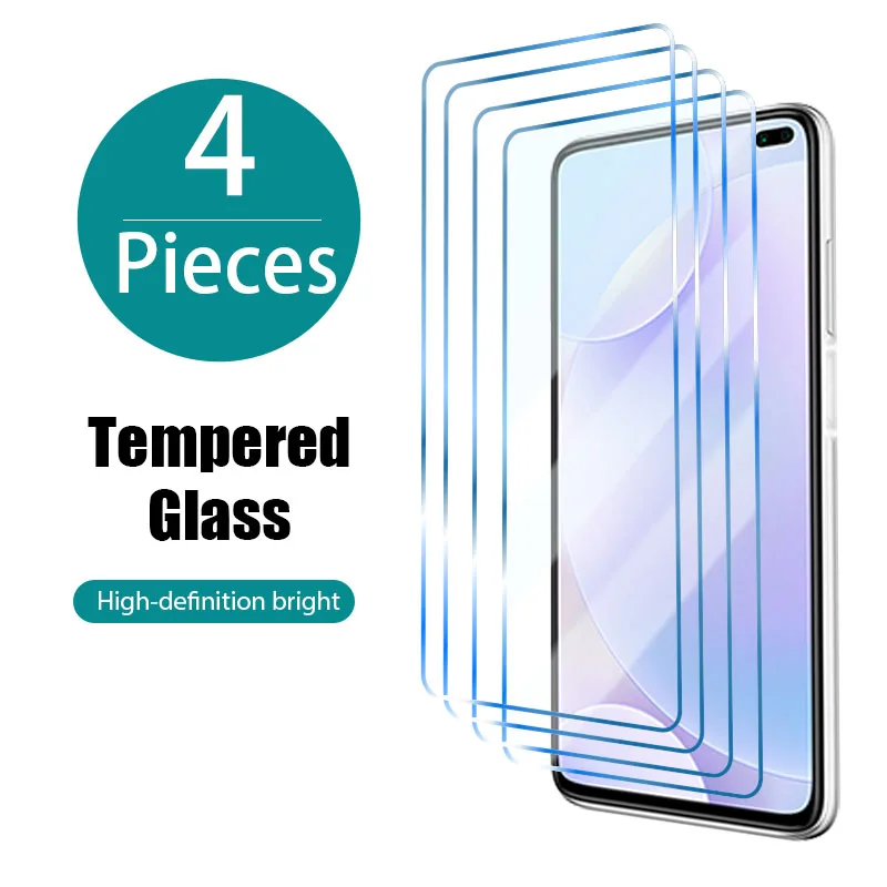 4 шт. Защитное стекло для Xiaomi redmi note 9 8 7 10 Pro Max 6 5 Защита экрана Redmi 10S 10T 9S 9T 5G 8T 5A |