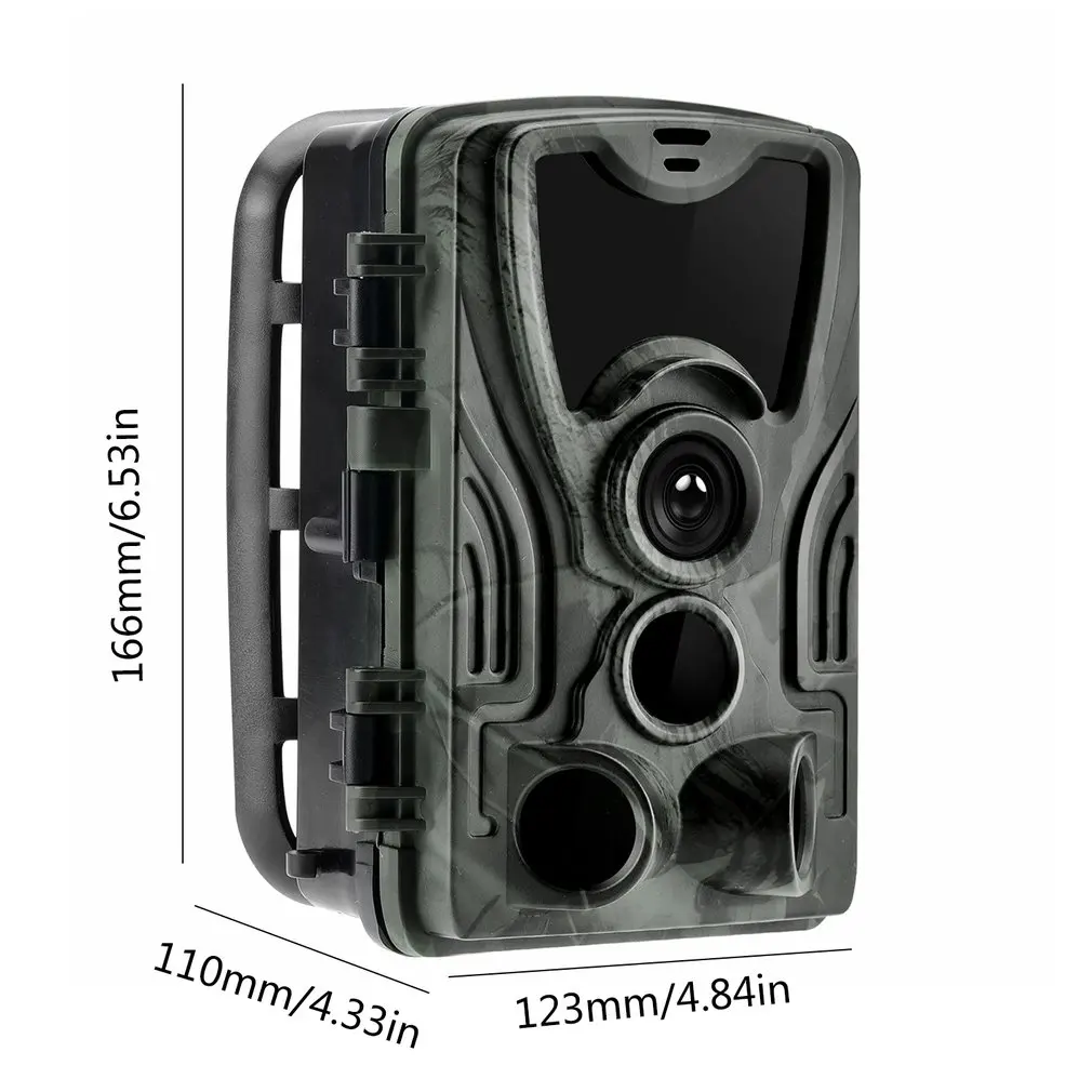 

Game Camera Hunting Camera 1080P 16Mp Waterproof Photo Trap Ip65 Ir Night Vision 120Degree Infrared Detection Hc801A-8 Key