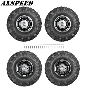 Металлические колесные диски AXSPEED 1,9 дюйма и резиновые шины 108 мм для радиоуправляемых гусеничных и осевых SCX10, запасные части для ралли автомобилей