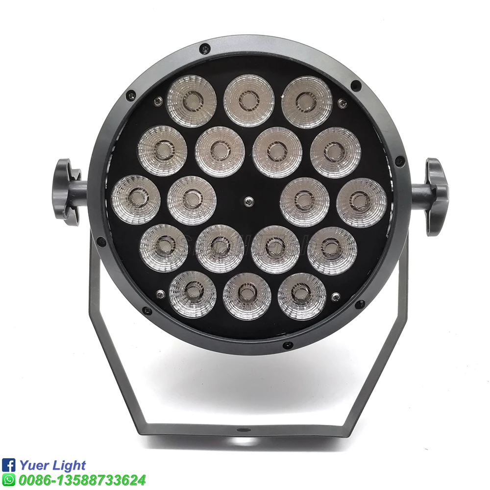 Светодиодный Par 18X12W RGBW DMX плоский Светильник СВЕТОДИОДНЫЙ сценический светильник