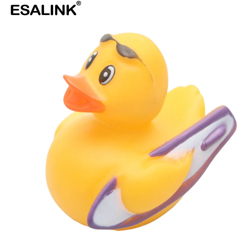 ESALINK 10 шт. случайный мини разноцветные резиновые поплавок скрипучий звук утки