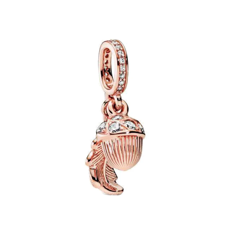 

925 Sterling Leaf European Charms Bead Fit For Original Charms Bracelets DIY Pendant Charm Beads Girl Women Jewelry Making