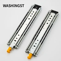 washingst heavy duty slide drawer runners with lock solid ball bearing full extension 76mm wide