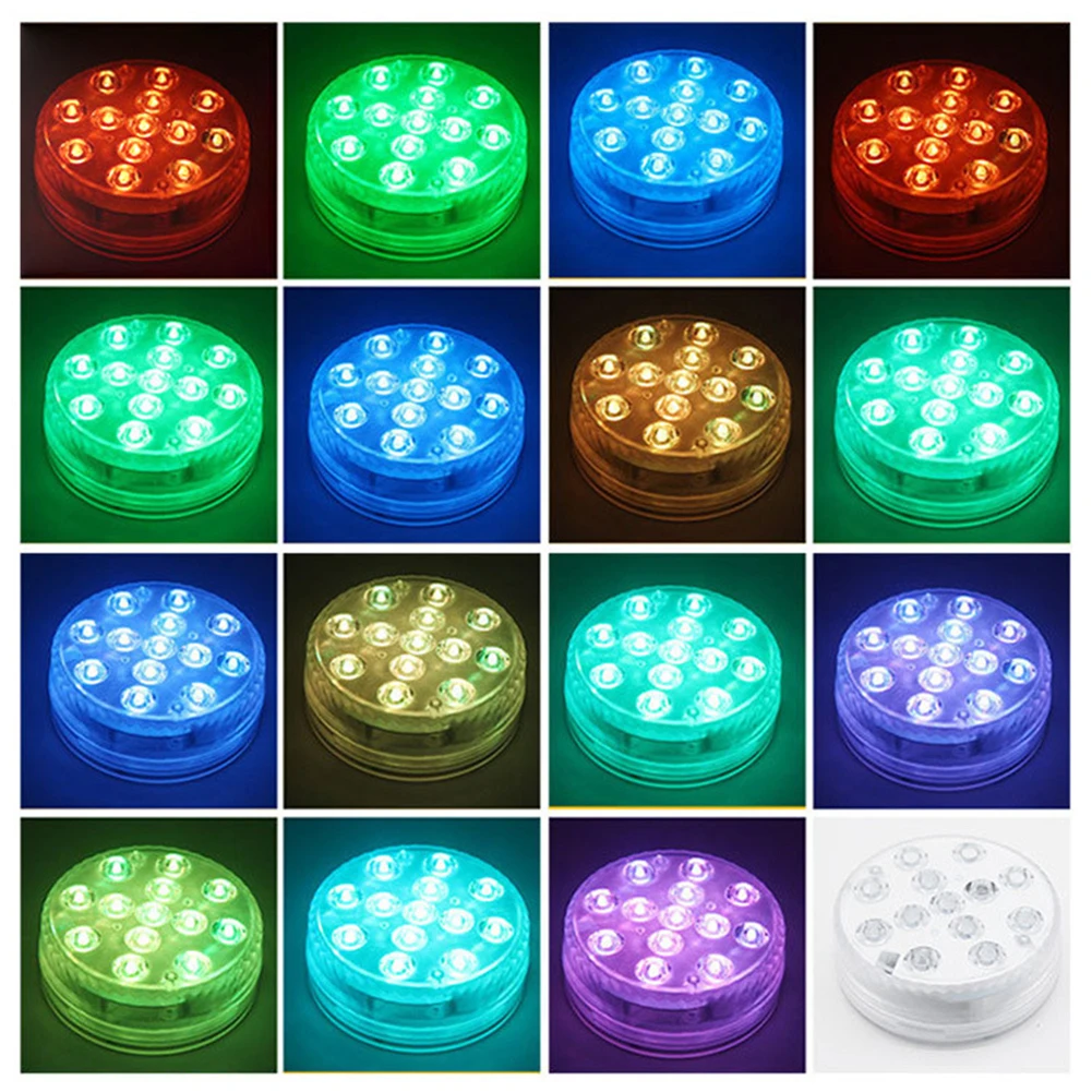 Подводный светодиодный RGB светильник 16 цветов погружная лампа для бассейна