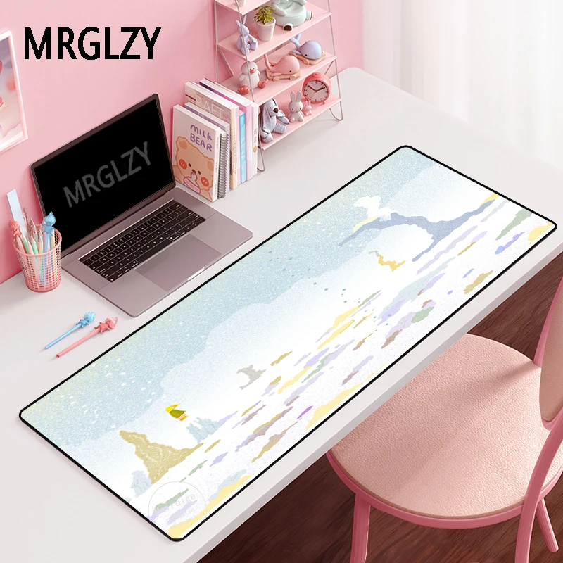 

MRGLZY Creativity 40X90CM XXL Large Gamer Girly Cute Mouse Pad Rug Carpet Laptop Gaming Accessories MousePads Desk Mat for Csgo