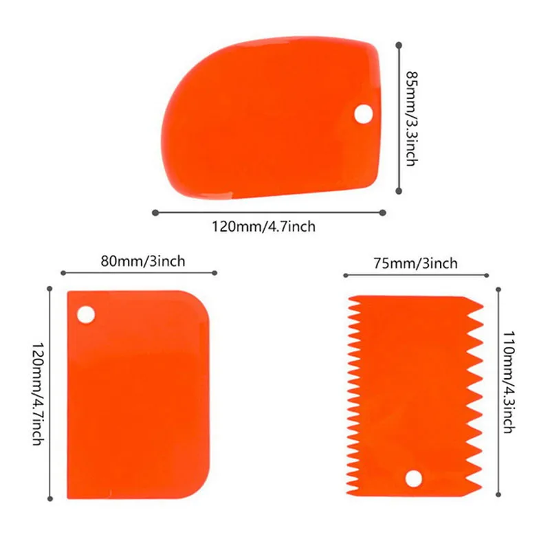 3 шт./компл. пищевой многофункциональный скребок для кремов сделай сам набор