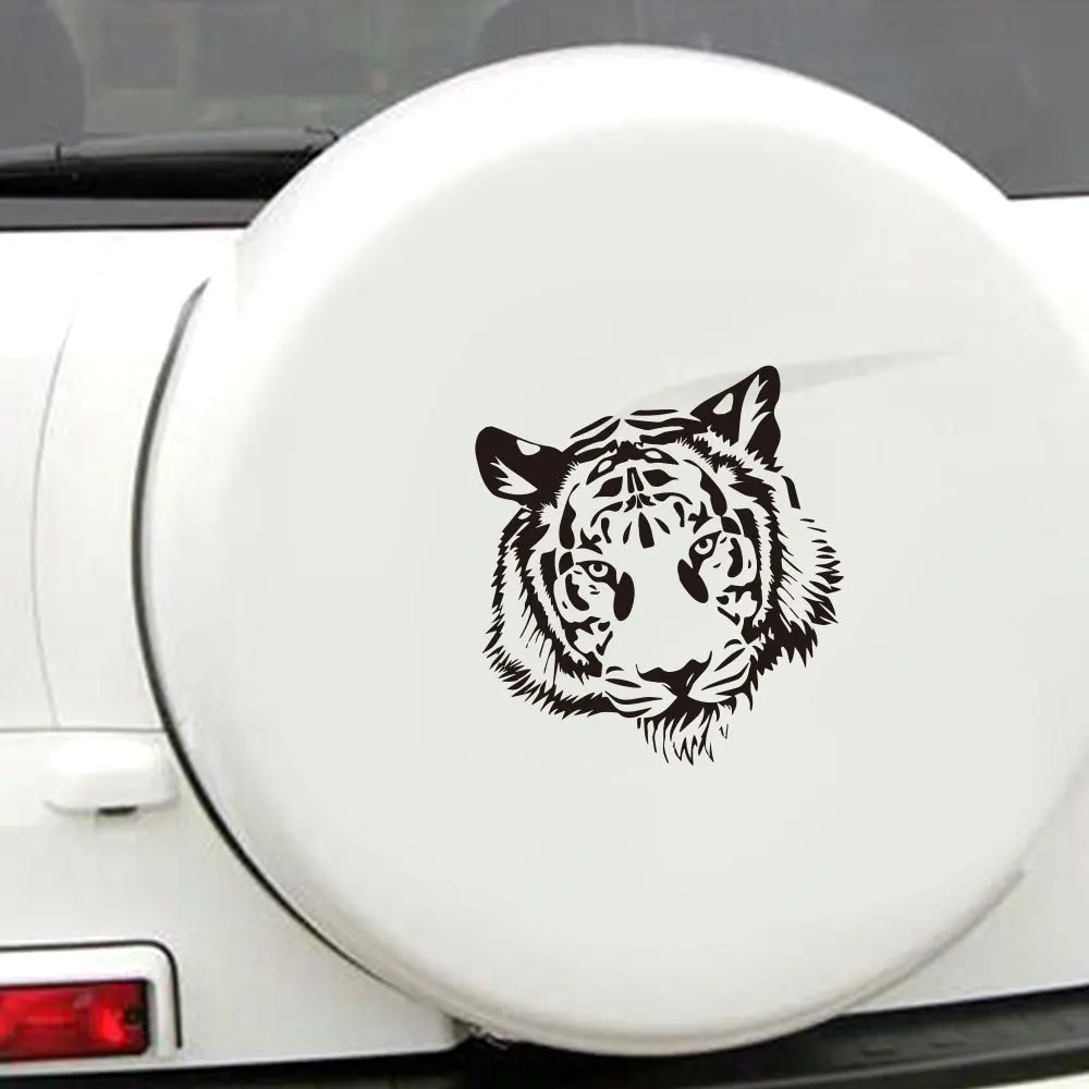 Съемная Автомобильная наклейка с головой тигра автомобильные наклейки на заднее