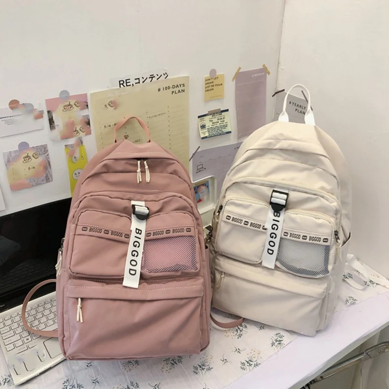 

College Fan Car Large-Capacity Student School Bag Korean Leisure Middle and High School Backpack