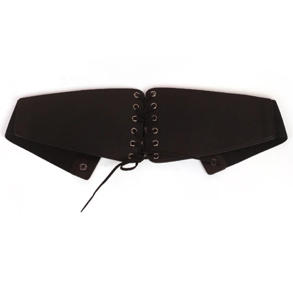 

Women Faux Leather Belly Band Pin Up Cinched Elastic Girdle Waist Corset Adjustable Belt Bodyshaper