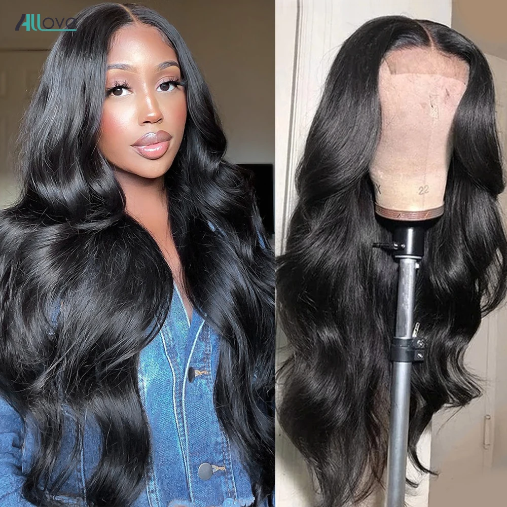 

HD Transparent Lace Front Human Hair Wigs 13x4 180% Brazilian Body Wave Lace Front Wig PrePlucked With Baby Hair Remy For Women