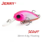 Jerry Скаут ультралегкий плавающий Воблер для глубокого дайвинга, искусственная приманка 38 мм, краккбейт, окунь, щука, рыбалка