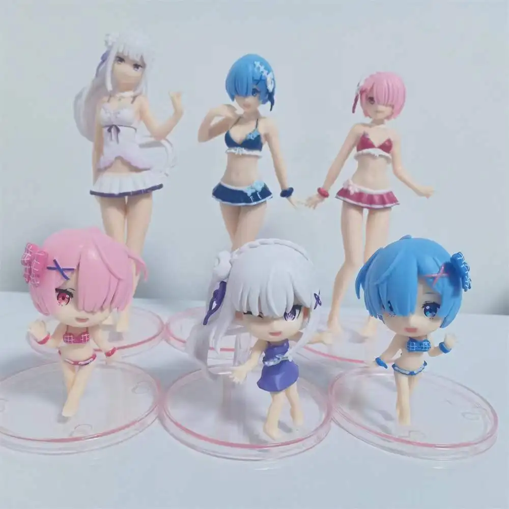 Экшн-фигурка аниме Re: жизнь в другом мире от нуля ПВХ Модель Рем рам Эмилия