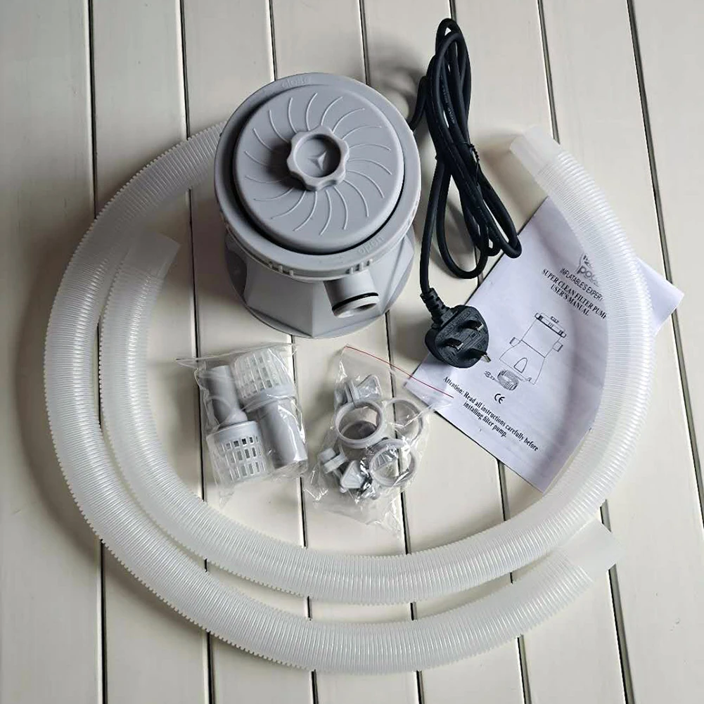 

Electric Swimming Pool Filter Pump Filter Set Outdoor Pool Circulation Water Pump Cleaning Tool Kit Strainer Joints Filter