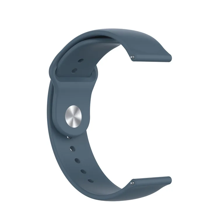 Rock Blue 18 мм 20 мм 22 мм силиконовый ремешок для huawei/Withings/samsung gear s3 Galaxy Watch 42 мм 46 мм/Amazfit Bip Smartwatch сменный ремешок - Цвет: Rock Blue