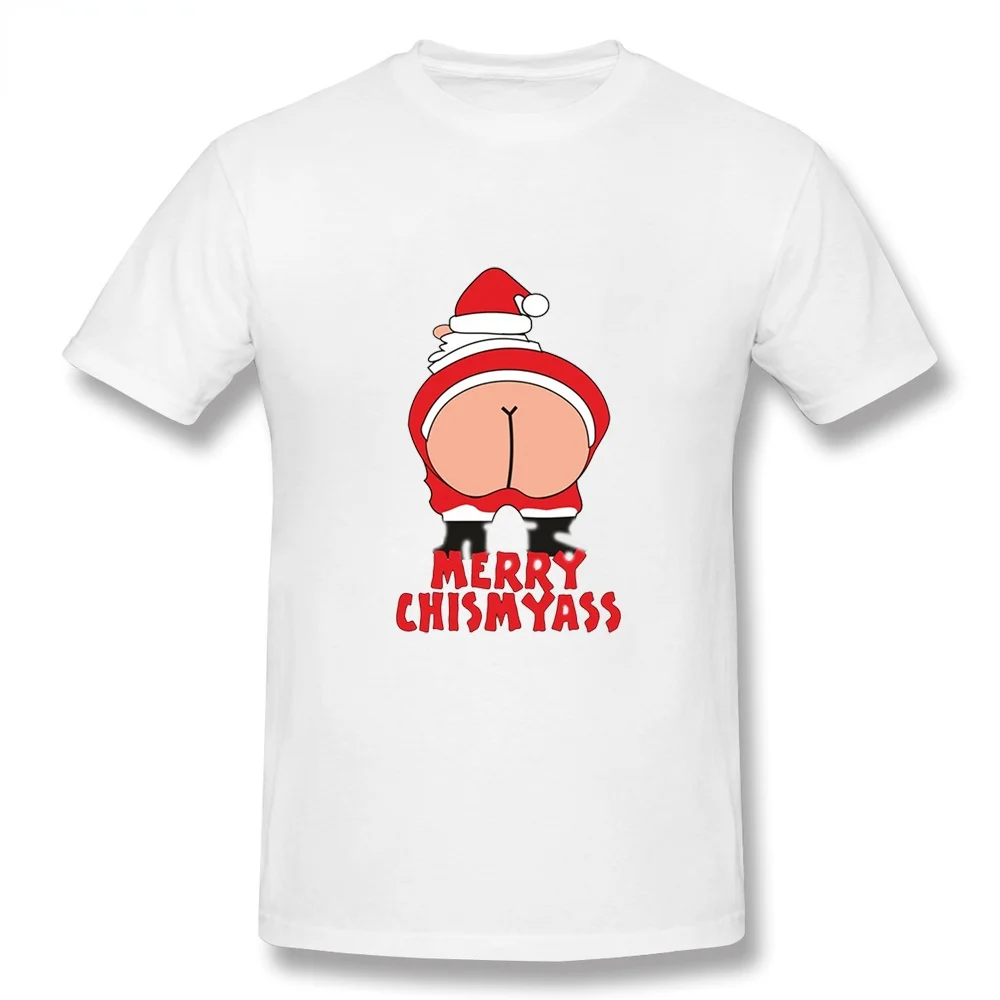 

CLOOCL 100% хлопок Веселый Рождество футболка Мультфильм Санта Клаус подарок печатная Мужская футболка смешные повседневные с коротким рукавом белые топы