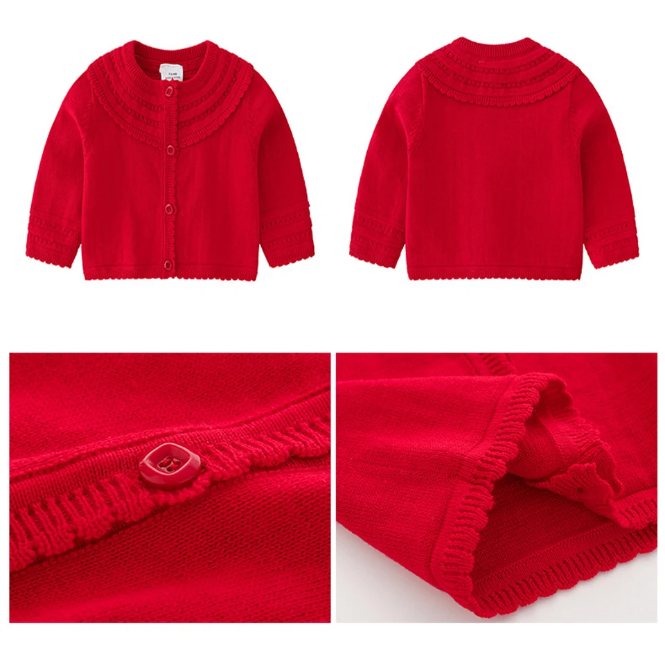 Autumn Winter Cotton Sweater Top Baby Children's Clothing Boys Girls Knitted Cardigan Kids Tops Outfit Wear Costumes |