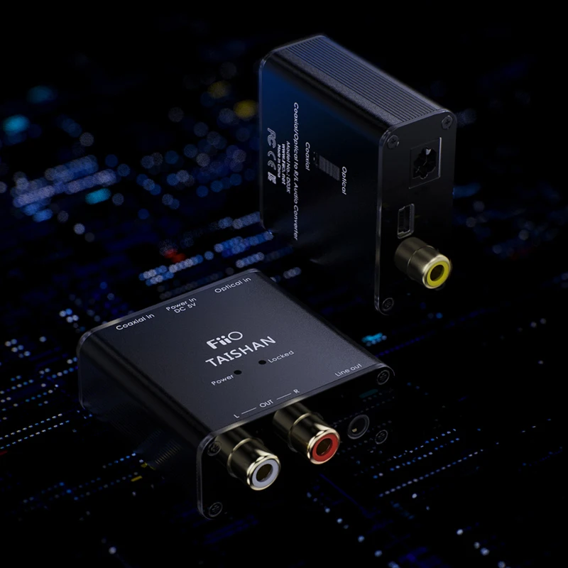 FiiO D03K Digital Audio Decoder MS8416T Receive chip MS4344 DAC Chip Coaxial Optical input 192kHz/24bit RCA/3.5mm output | Электроника