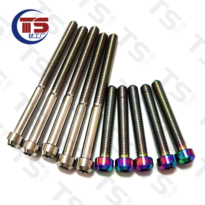

TS Titanium Alloy TORX Head Bolts Screw M5X65mm Allen Key Hex Screw for Bicycle Motorcycle Fastener（1pc）