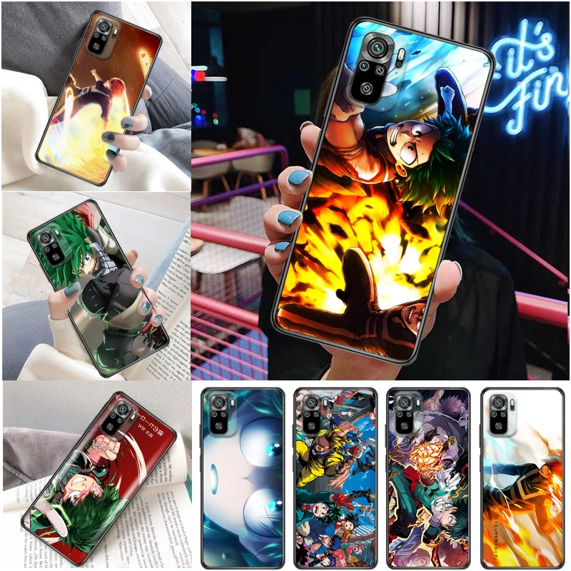 

My Hero Academia Tomura Boku Bakugou Katsuki Dabi Shigaraki Todoroki Shouto Phone Case For Xiaomi Redmi Note 10 10T Pro Funda