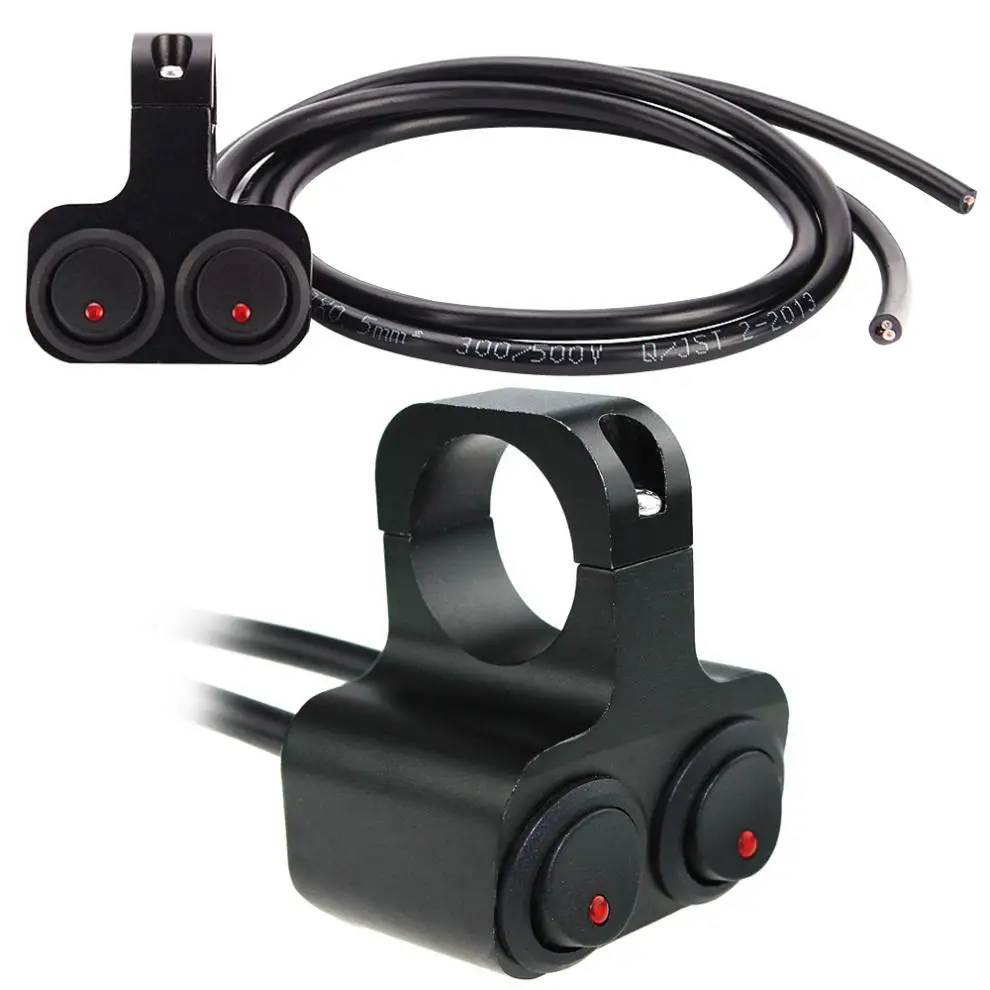 Универсальная водонепроницаемая лампа на руль мотоцикла с ЧПУ двойной