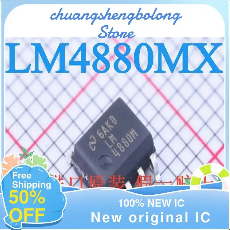 

10-200 шт. LM4880MX LM4880M LM4880 SOP8 класс AB аудио усилитель новый оригинальный IC