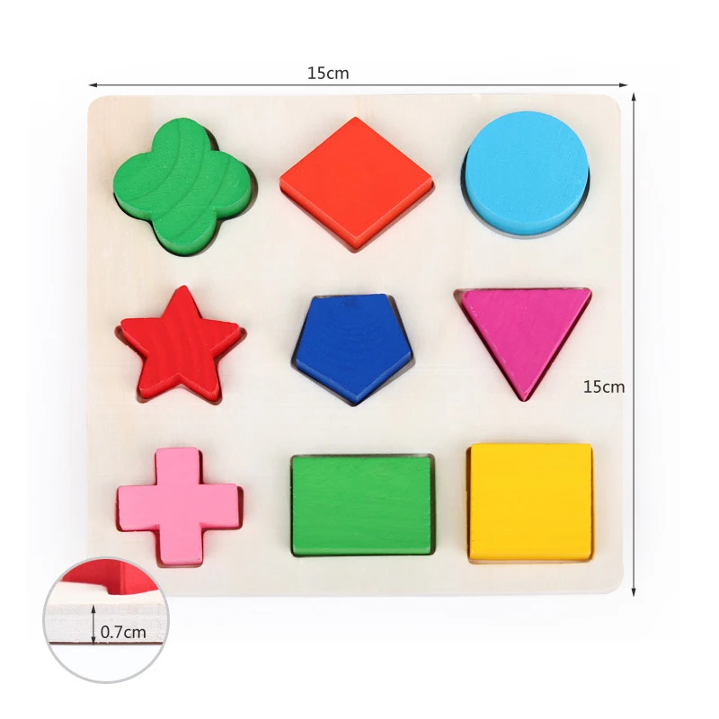 Деревянные геометрические фигуры сортировка по математике головоломка