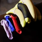 Мужские шелковистые блестящие стринги, чулки для пениса 8D, эротические чулки для пениса, трусики, фаллоимитатор, сумка, стринги, 3 шт. в комплекте