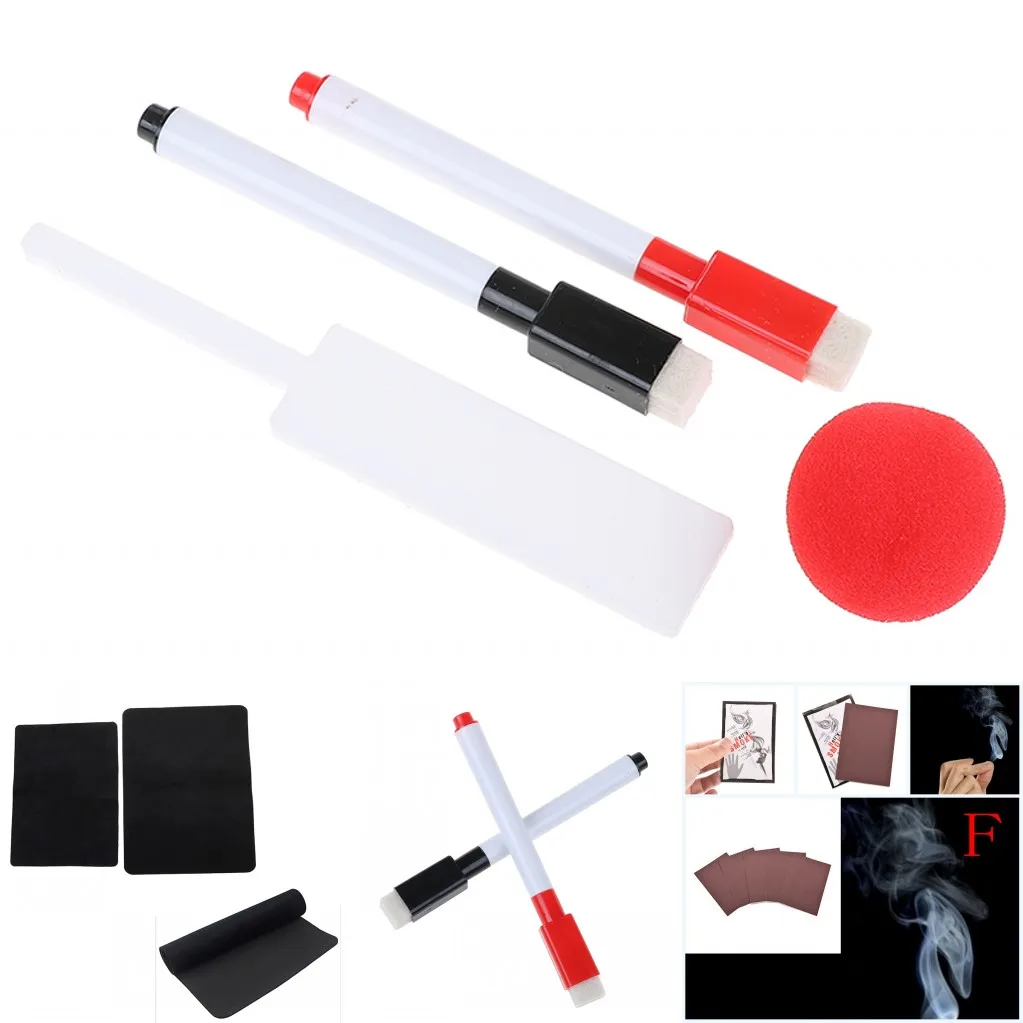 

1 Set Magic Card Mat Turbo Stick Finger Smoke Magic Trick Props Easy To Do Street Magic Toys for Men Women