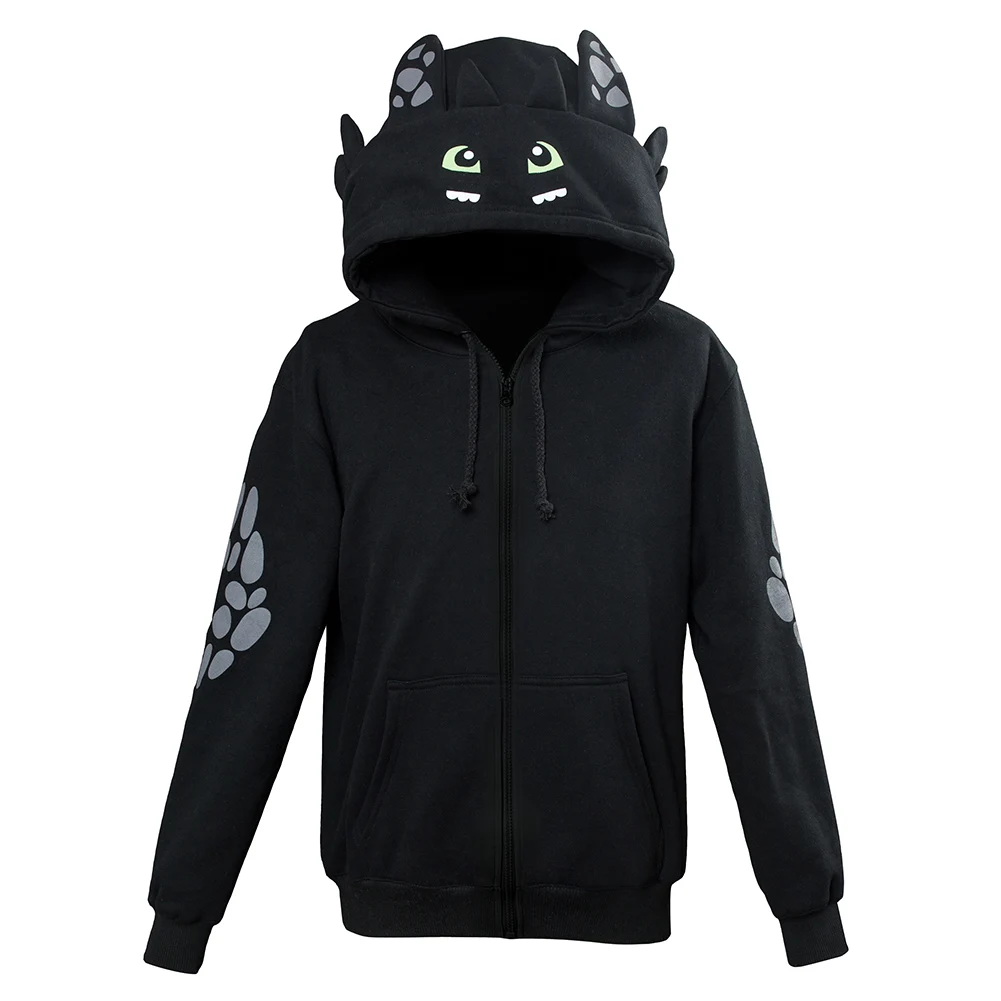 (In the stock) Kids How to Train Your Dragon Toothless Cosplay Hoodie Sweatshirt Pullover Jackets Coat Hooded sportswear | Мужская