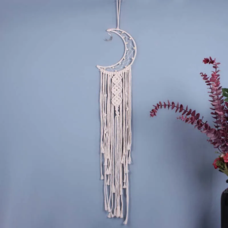 

New Hand-woven Star and Moon Tapestries Home Living Room Decoration Wall Hangings Background Decoration Modern Minimalist Murals