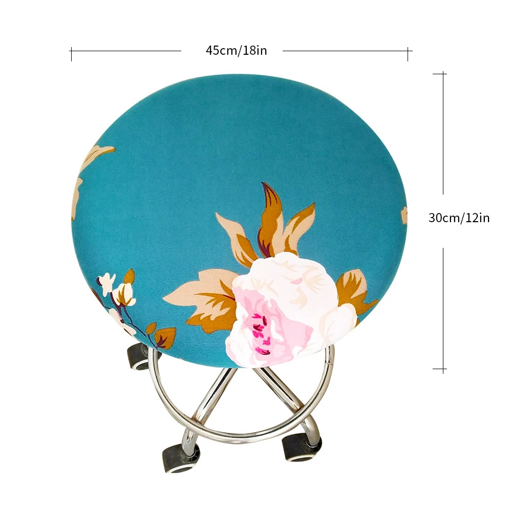 1/2/4 шт. круглый чехлы для стульев барный стул крышка эластичные сиденья домашний