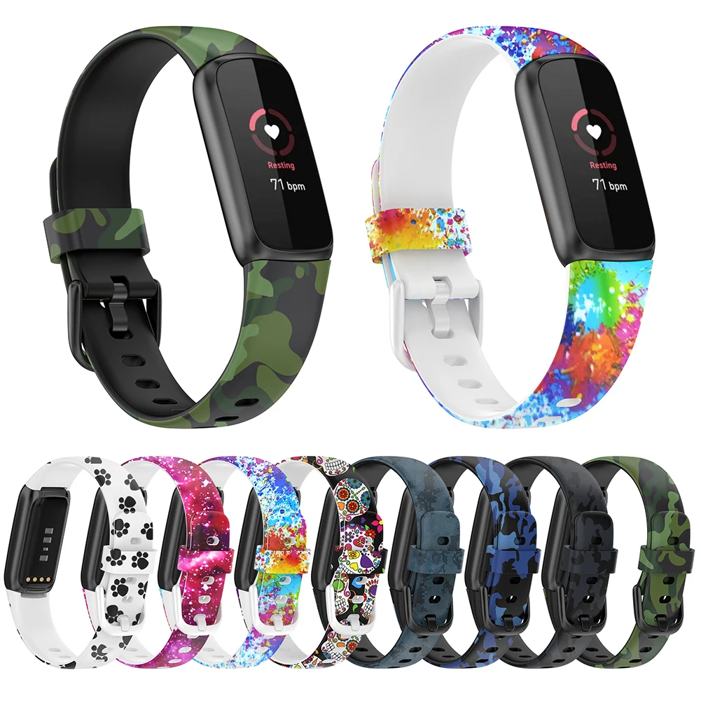 

Ремешок для часов, водонепроницаемый сменный силиконовый ремешок для Fitbit Luxe, спортивный ремешок для смарт-часов, браслет, ремешок, аксессуа...