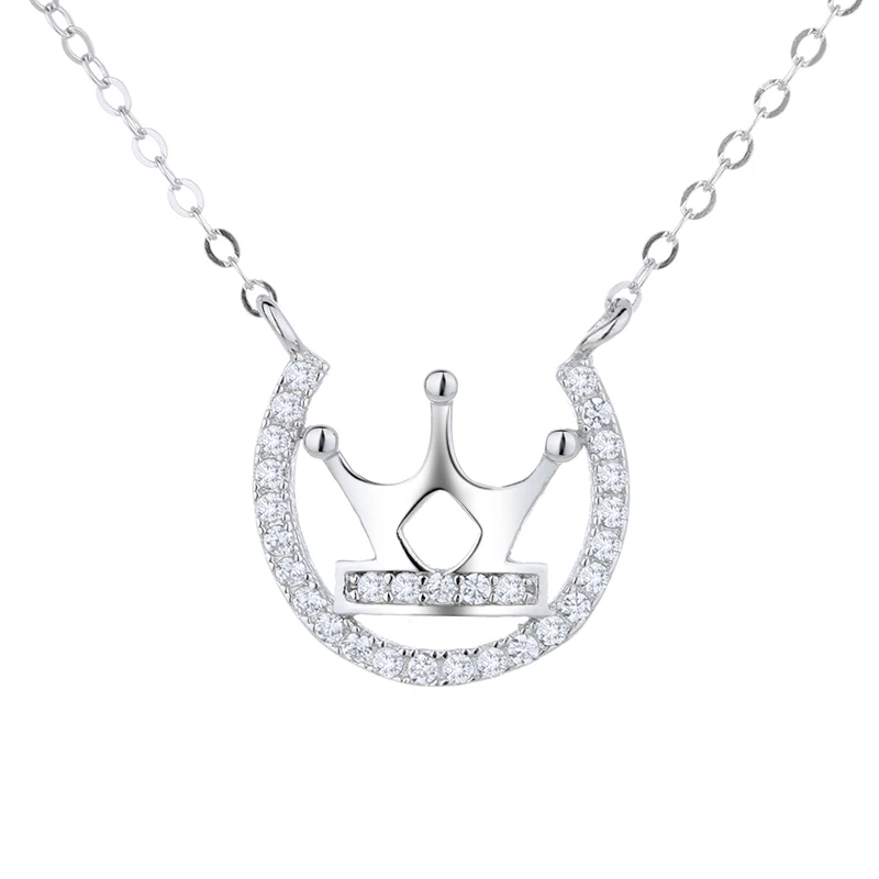 

FAHMI Original Design 2021 New Style 100% 925 Sterling Silver Crown All-Match Personality Exquisite Women's Necklace