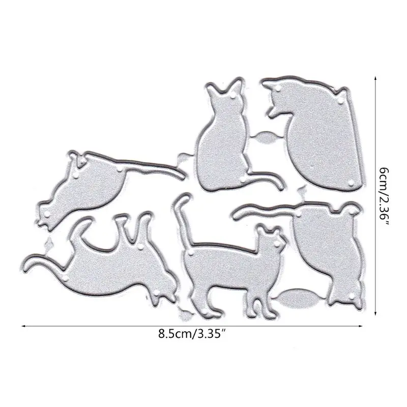 Милый костюм кошки металлический вырубной штамп трафарет для скрапбукинга