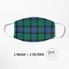 Шотландская маска для лица в виде цветка шотландки-искусственная маска унисекс маска для рта многоразовая белая Милая аниме маска для лица
