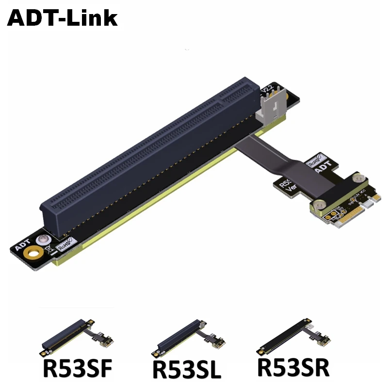 

PCI-E NGFF ( M.2 A/E Key ) to PCIe 3.0 x16 extension extender cable Angled PCI-Express PCIe x1 x4 x8 x16