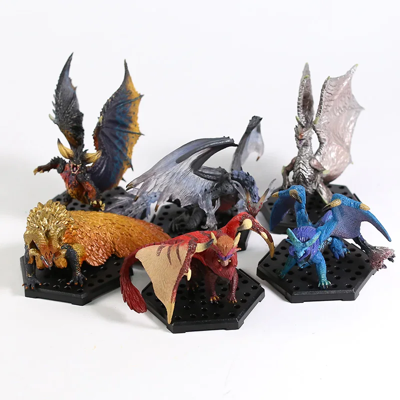 

Стандартная модель Monster Hunter Plus Vol.13, фигурки Nergigante Lunastra testra Xenojiiva Kushala Daora из ПВХ, игрушки, 6 шт./компл.