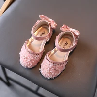 2021spring summer baby girls leather shoes for wedding and party dance performance princess sandals kids shoes 1 6yers old kids