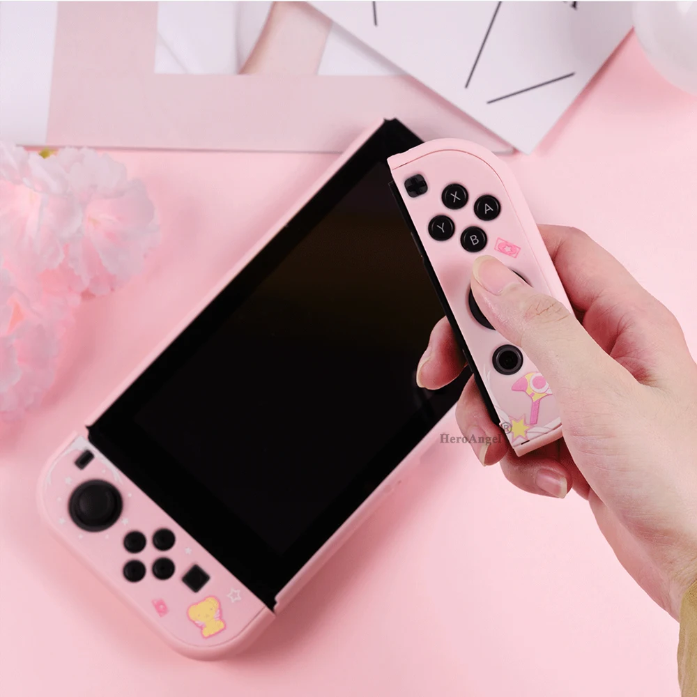 Новинка 2021 жесткий защитный чехол для Nintendo Switch цветная Съемная задняя крышка Nitendo