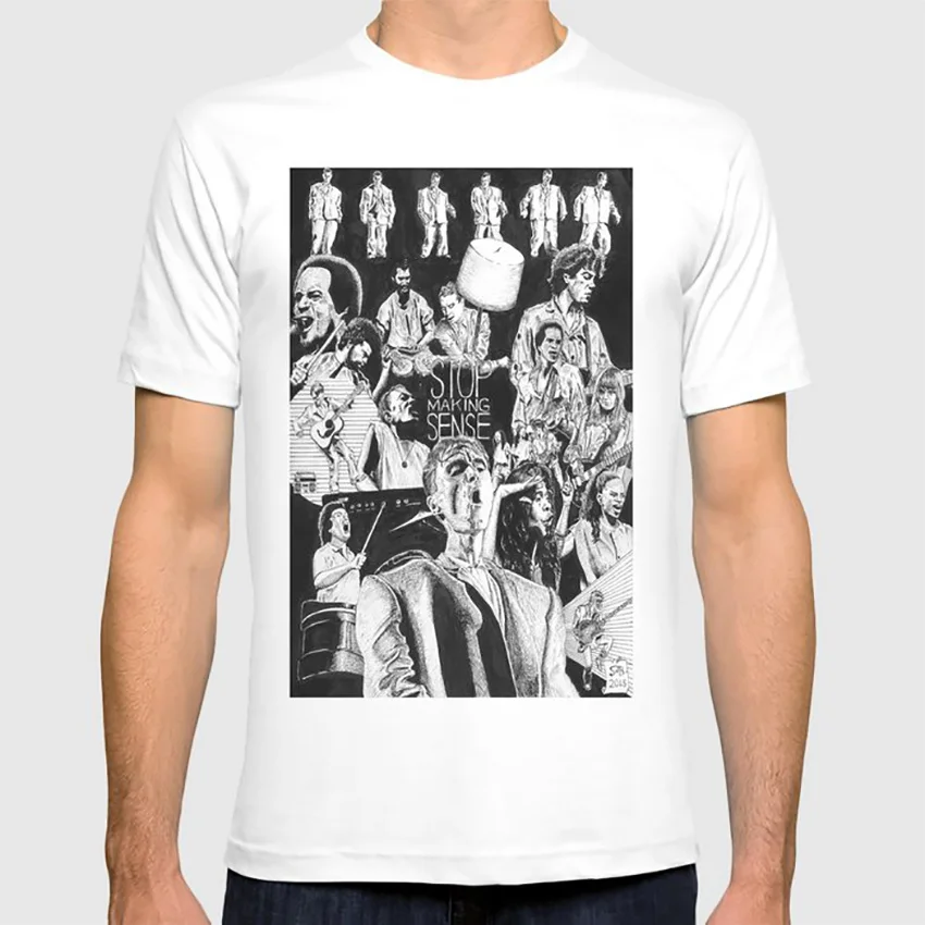 Stop Making Sense Ретро стиль фильм плакат футболка музыка говорящие головы| |