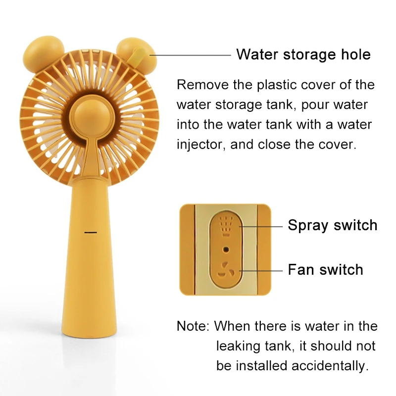 

Easy to use Mini fan, plastic material, strong wind power, fast charging speed, easy to carry, can be used for gifts, small tool