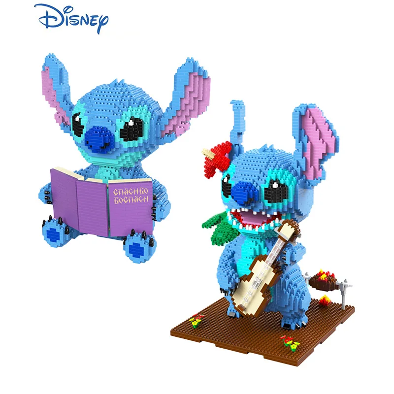 

Конструктор «сделай сам» Disney Лило и Ститч, мини-кирпичи, Мультяшные Аниме фигурки, модель из серии, развивающая модель, игрушка для детей, по...