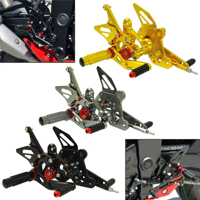 Регулируемые подставки для ног педали SUZUKI GSXS GSX S 750 750Z A/AZ GSXS750 GSXS750Z 2015 2016 2017 2018 2019
