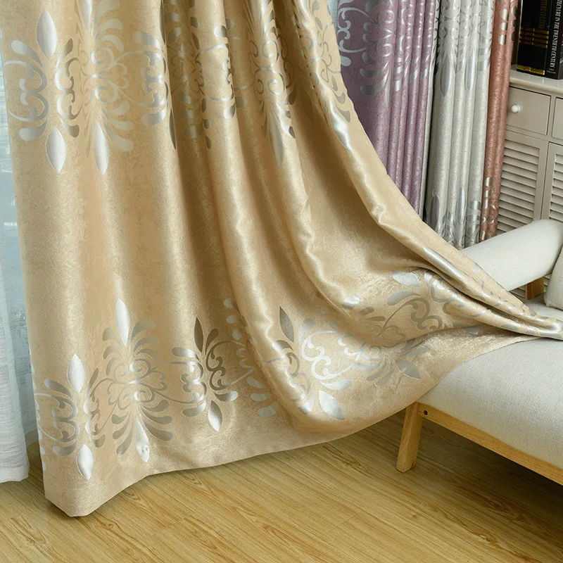 

Nordic Jacquard Heigh-Shading Curtains for Living Room Bedroom Modern Simple European Curtains Window Treatment Home Decoration
