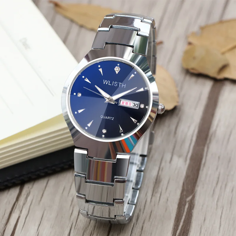 

Couple Watch Ladies Bracelet Top Classic Casual Watch Fashion Dual Calendar Ultra-thin Couple Watch Lovers Gift Relojes Hombre
