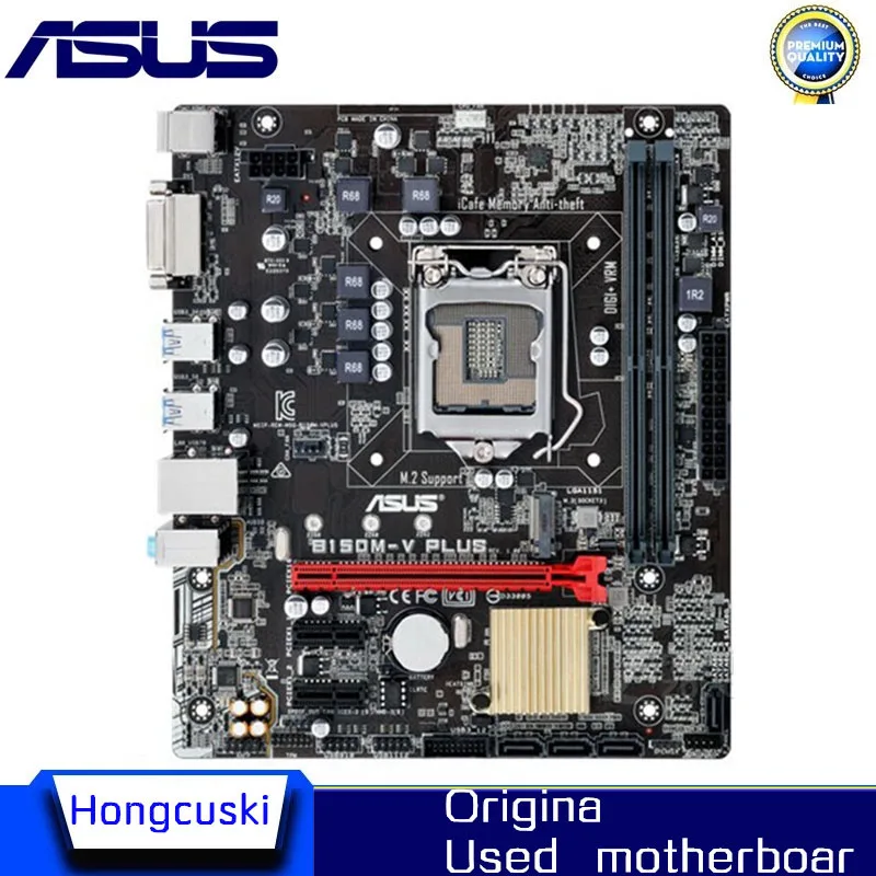 LGA 1151 For Intel B150 motherboard ASUS B150M-V PLUS Socket LGA1151 DDR4 SATA3 Desktop | Компьютеры и офис